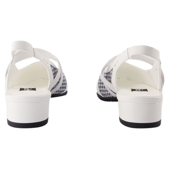 Sling Back Peachy - Carel - Leather - White - Picture 3 of 4